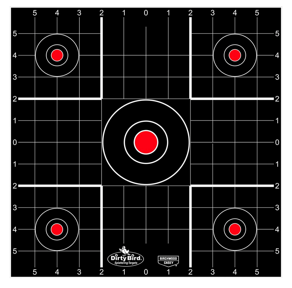 Birchwood Casey Dirty Bird Bullseye 12" Sight-In Tagboard Target 100/Pkg