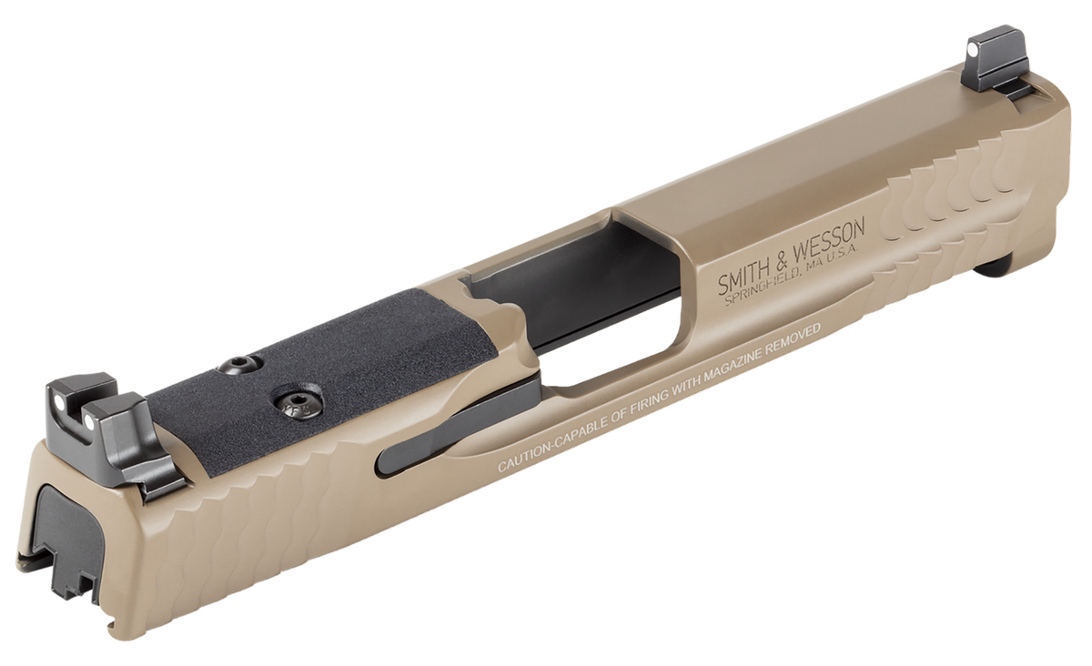 Smith & Wesson M&P Shield Slide Assembly 9mm FDE Optic Ready Serrated