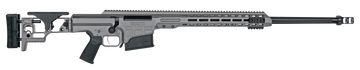 Barrett 18480 MRAD 338 Lapua Mag 26 Fluted 10+1 Gray Cerakote Gray Folding w/Adjustable LOP Stock Black Polymer Grip