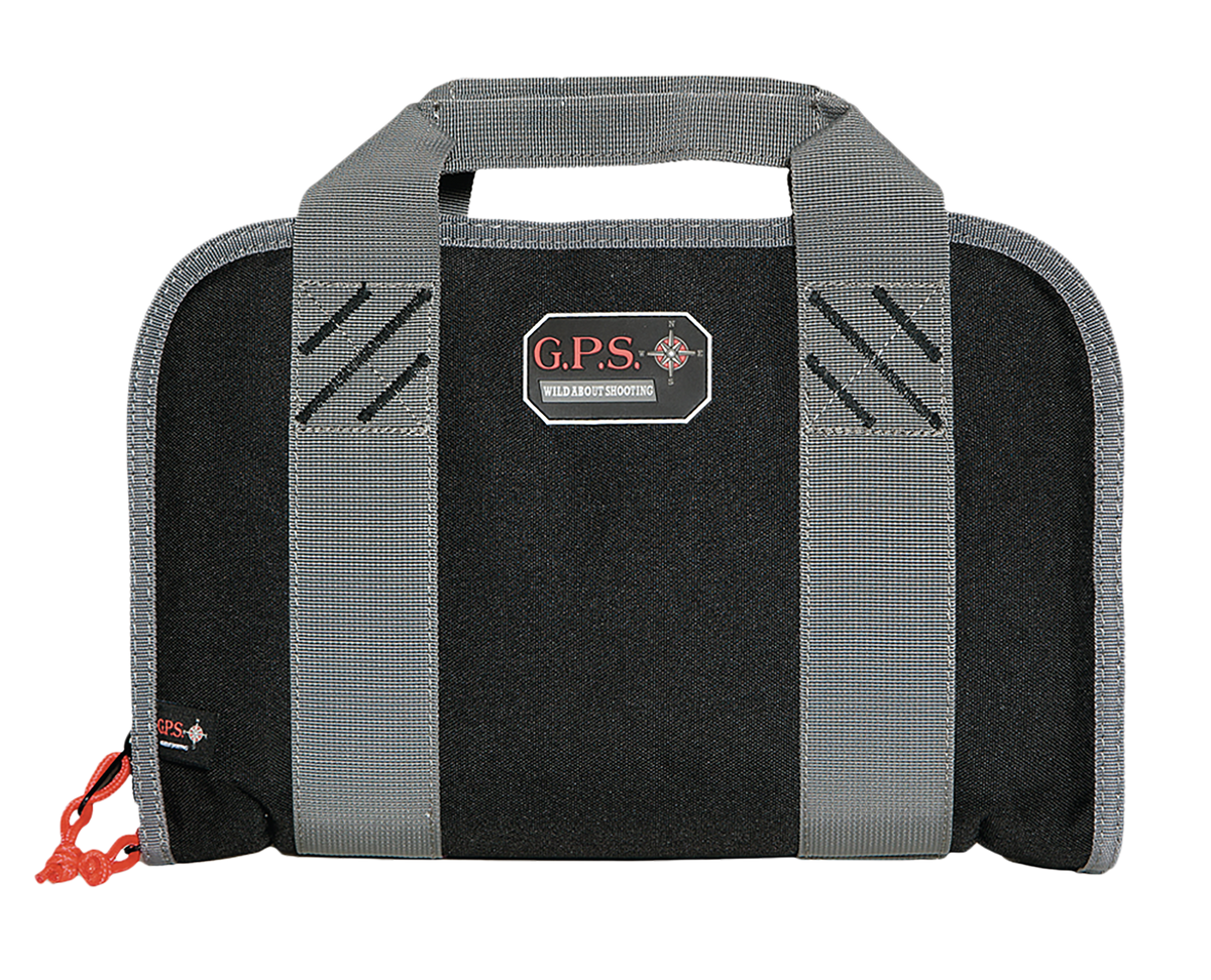 G*Outdoors GPS-1308PC Double Pistol Case Black Nylon - Visual ID Storage System