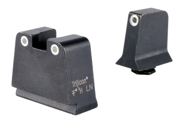 Trijicon 601140 Suppressor/Optic Height Night Sights Green Tritium White Outline - Glock 42/43/43x/43e/48
