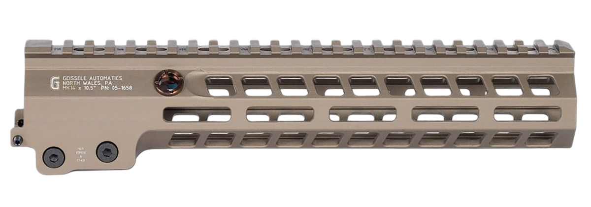 Geissele Automatics Super Modular Rail MK14 10.50" M-LOK AR-15 Handguard - Desert Dirt