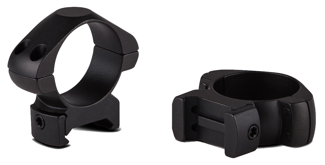 Konus 7401 Steel Rings 1" Medium 0 MOA Matte Black - Pair