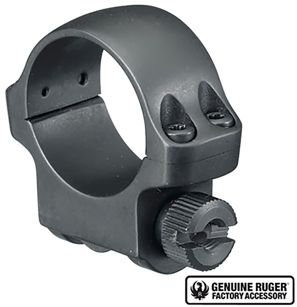 Ruger 3BHM Scope Ring 1" Low Matte Blued Single
