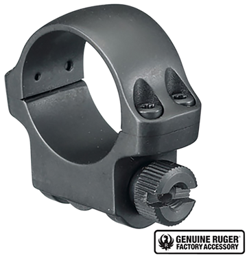 Ruger 3BHM Scope Ring 1" Low Matte Blued Single