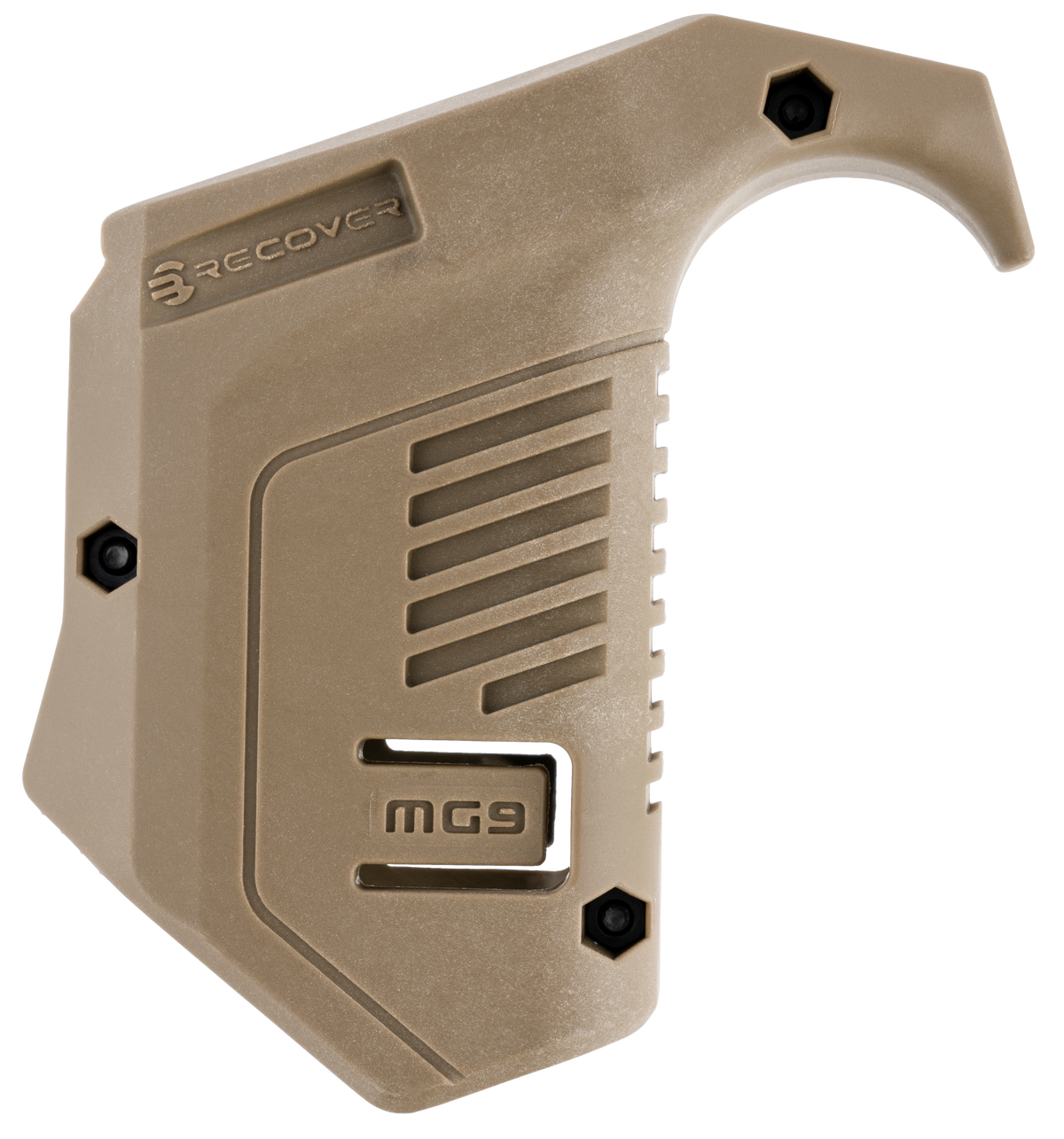 Recover Innovations MG9-02 Angled Mag Pouch Tan Polymer Picatinny Rail Mount for Glock