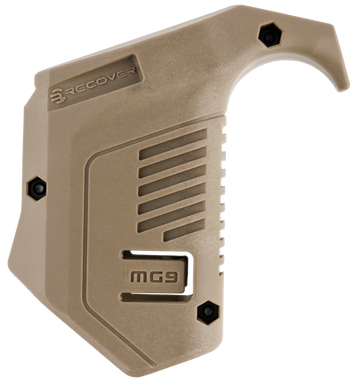 Recover Innovations MG9-02 Angled Mag Pouch Tan Polymer Picatinny Rail Mount for Glock