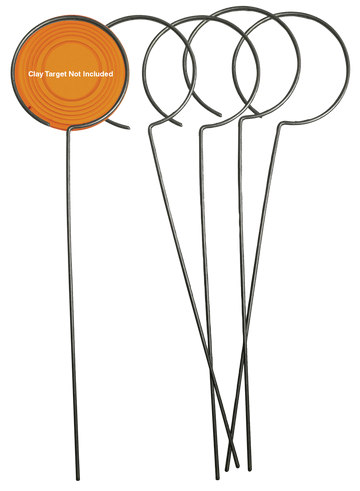 Birchwood Casey 49010 Wire Clay Target Holders 10" Standing 5 Pack