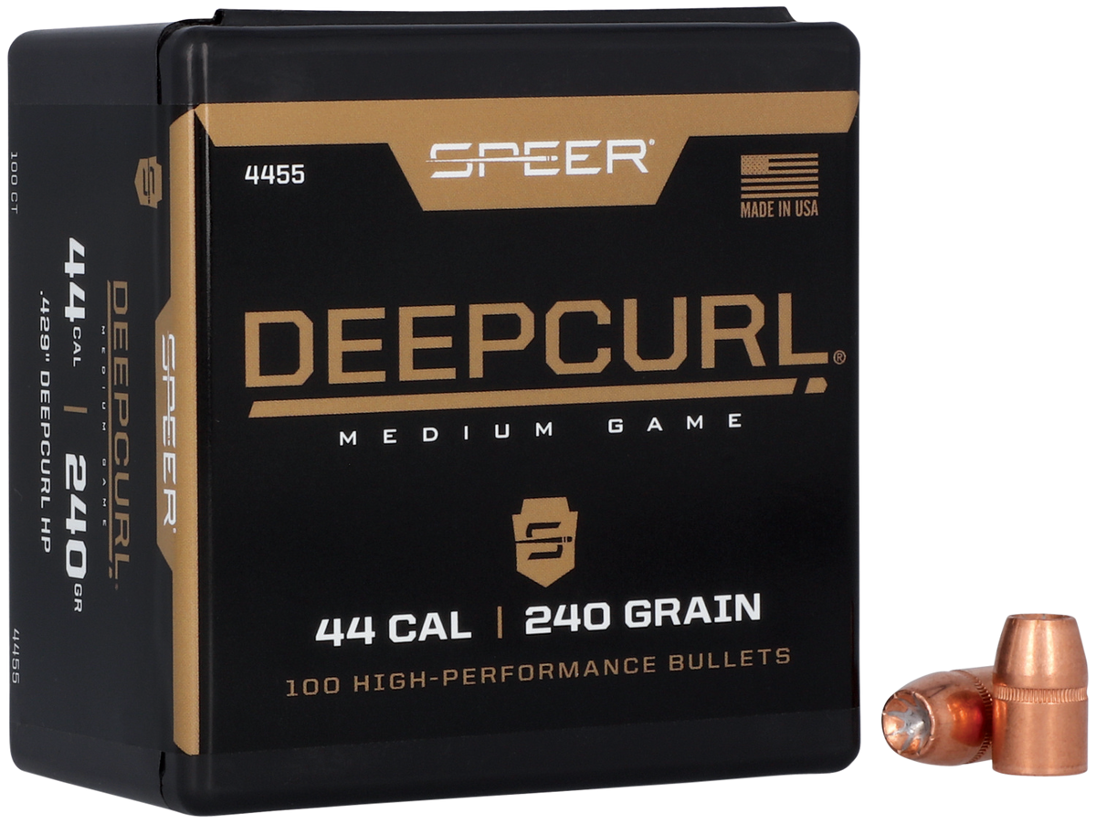 Speer DeepCurl 44 Cal .429" 240gr Hollow Point Reloading Bullets - 50/Box