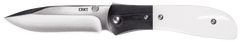 Columbia River CRKT M4-02M 3.25" Folding Drop Point 8Cr13MoV Satin Plain Blade White Resin Fiber w/Black G10 Bolster