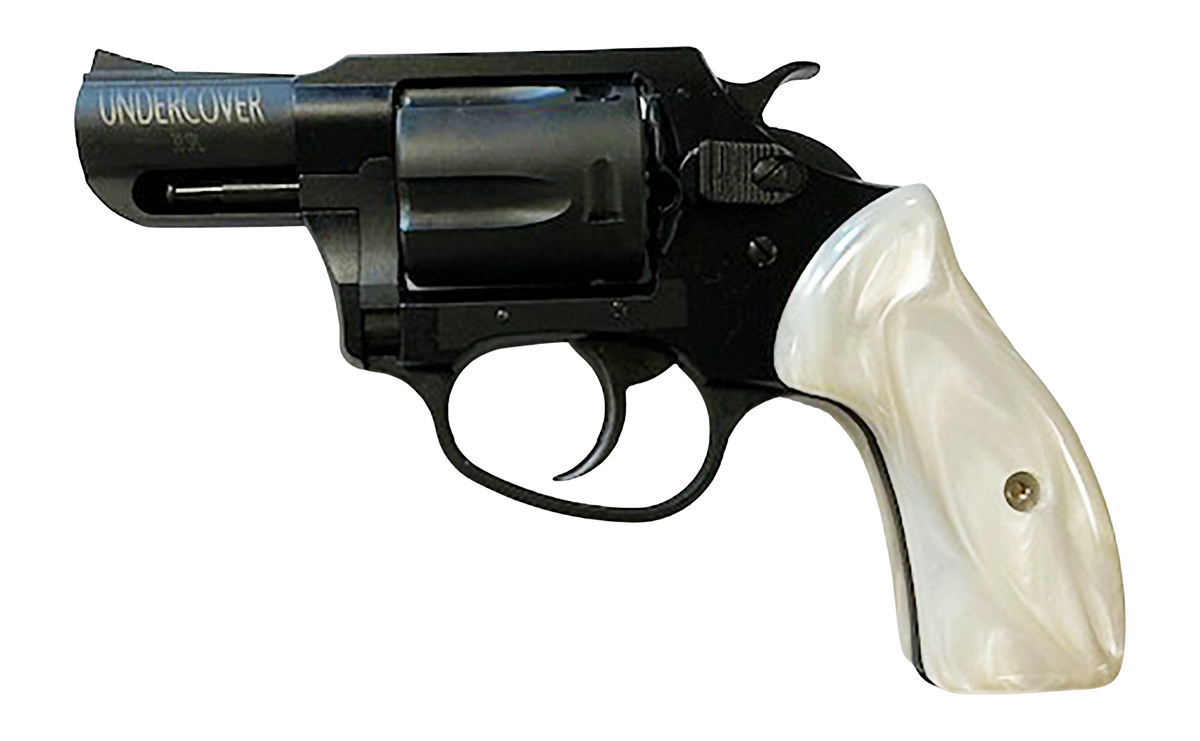 Charter Arms Undercover Lite 38 Special 2" 5-Shot DA/SA Revolver - Black Passivate/White Pearlite