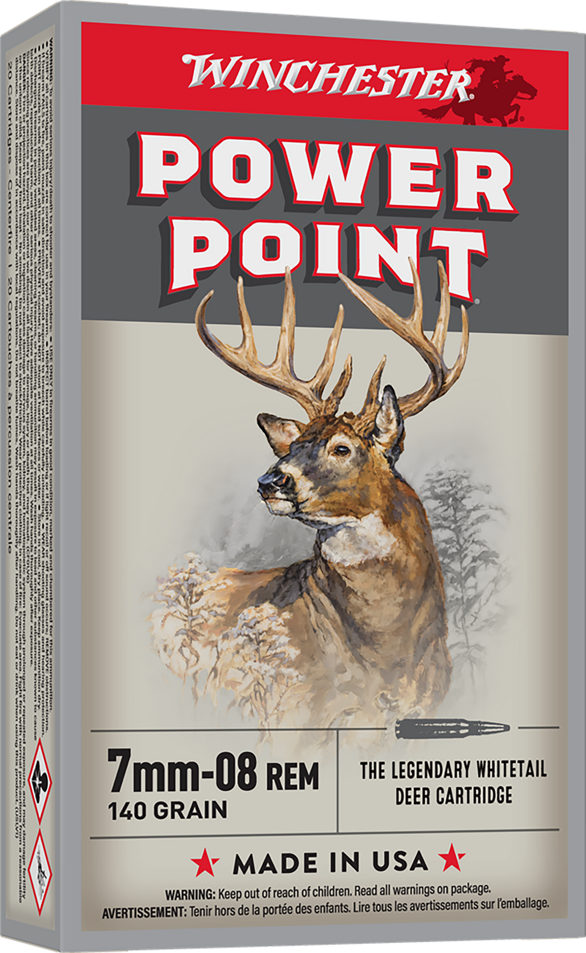 Winchester Ammo Super-X 7mm-08 Rem 140gr Power-Point 20 Rd - Box or Case