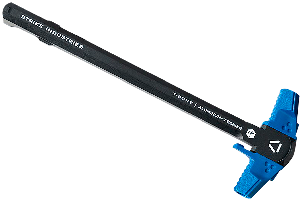 Strike Industries T-Bone Ambidextrous Charging Handle .223/5.56x45mm NATO AR-15 Blue