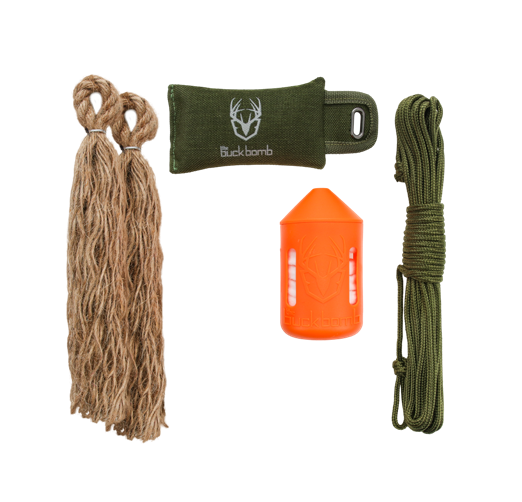 Hunters Specialties Single Scented Rope Kit - 2oz Buck Bomb Scrape Generator, Drip Rope & Tree Strap