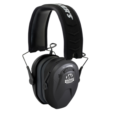 Walkers Game Ear Razor Compact Electronic Muff 23 dB Over the Head Black Polymer - Youth/Women