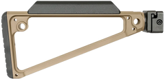 Midwest Industries Triangle Side Folding Stock Flat Dark Earth 6061 Aluminum - Picatinny
