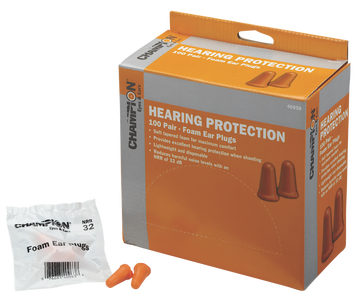 Champion Targets 40959 Molded Foam Ear Plugs 32 dB NRR Orange 100 Pair