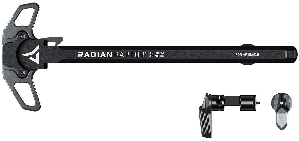 Radian Weapons Raptor Charging Handle & Talon 45/90 Safety AR-15/M16 Ambi - Radian Gray