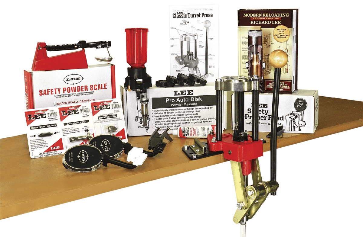 Lee Precision 90304 Classic Turret Press Kit 4 Hole Metal
