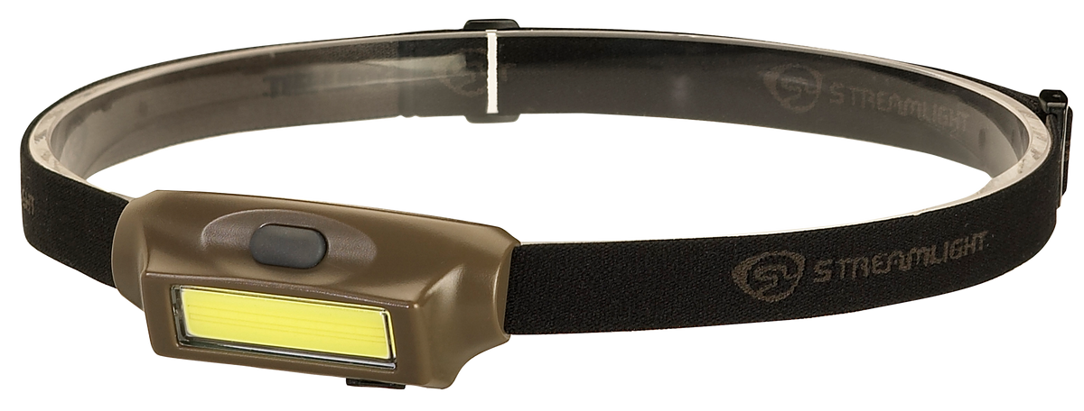 Streamlight 61707 Bandit USB Headlamp 10/35/45/180 Lumens White/Green LED Coyote