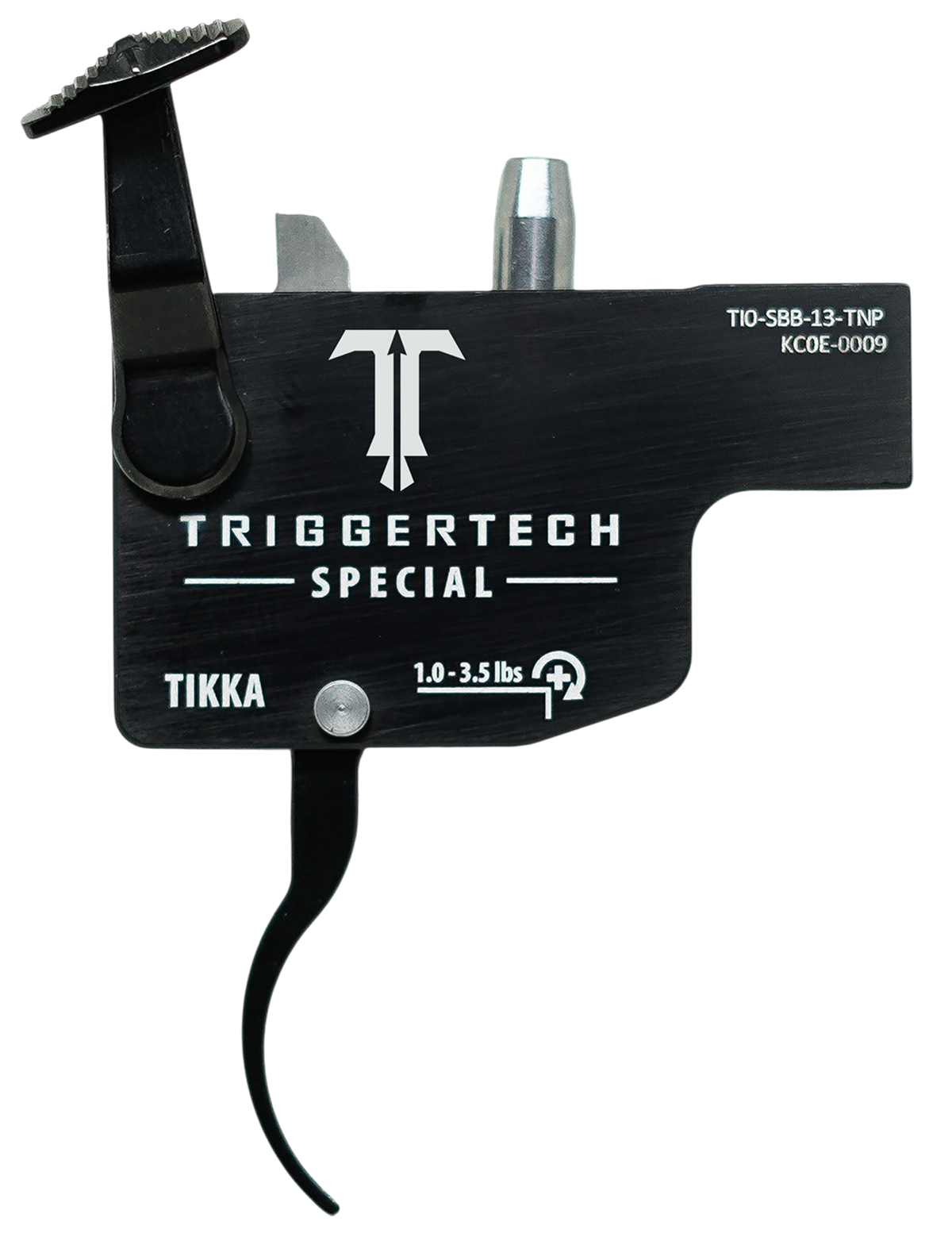 TriggerTech Diamond Tikka T3/T3x/T1x Single-Stage Curved Trigger - Right Hand - Black