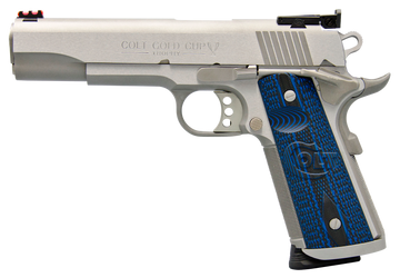Colt Mfg Gold Cup Trophy 38 Super 5" 9+1 SAO Pistol - Stainless