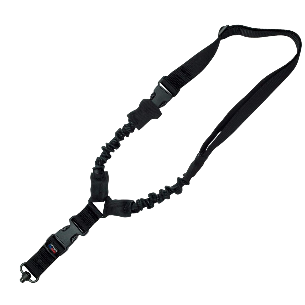 GrovTec GTSL52 Single Point Bungee Sling 1.25" Black Elastic Rifle/Shotgun