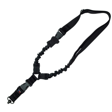 GrovTec GTSL52 Single Point Bungee Sling 1.25" Black Elastic Rifle/Shotgun