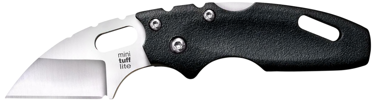 Cold Steel Tuff Lite Mini 2" Folding Sheepsfoot Plain 4034 SS Black Griv-Ex Handle