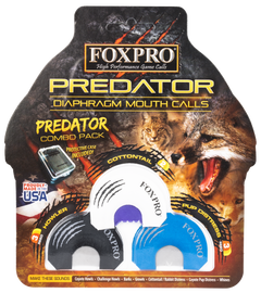 Foxpro Predator Combo Diaphragm Call 3-Piece - Double/Triple Reed