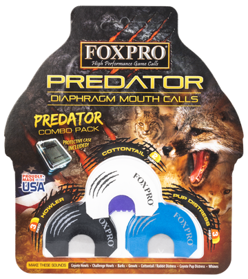 Foxpro Predator Combo Diaphragm Call 3-Piece - Double/Triple Reed