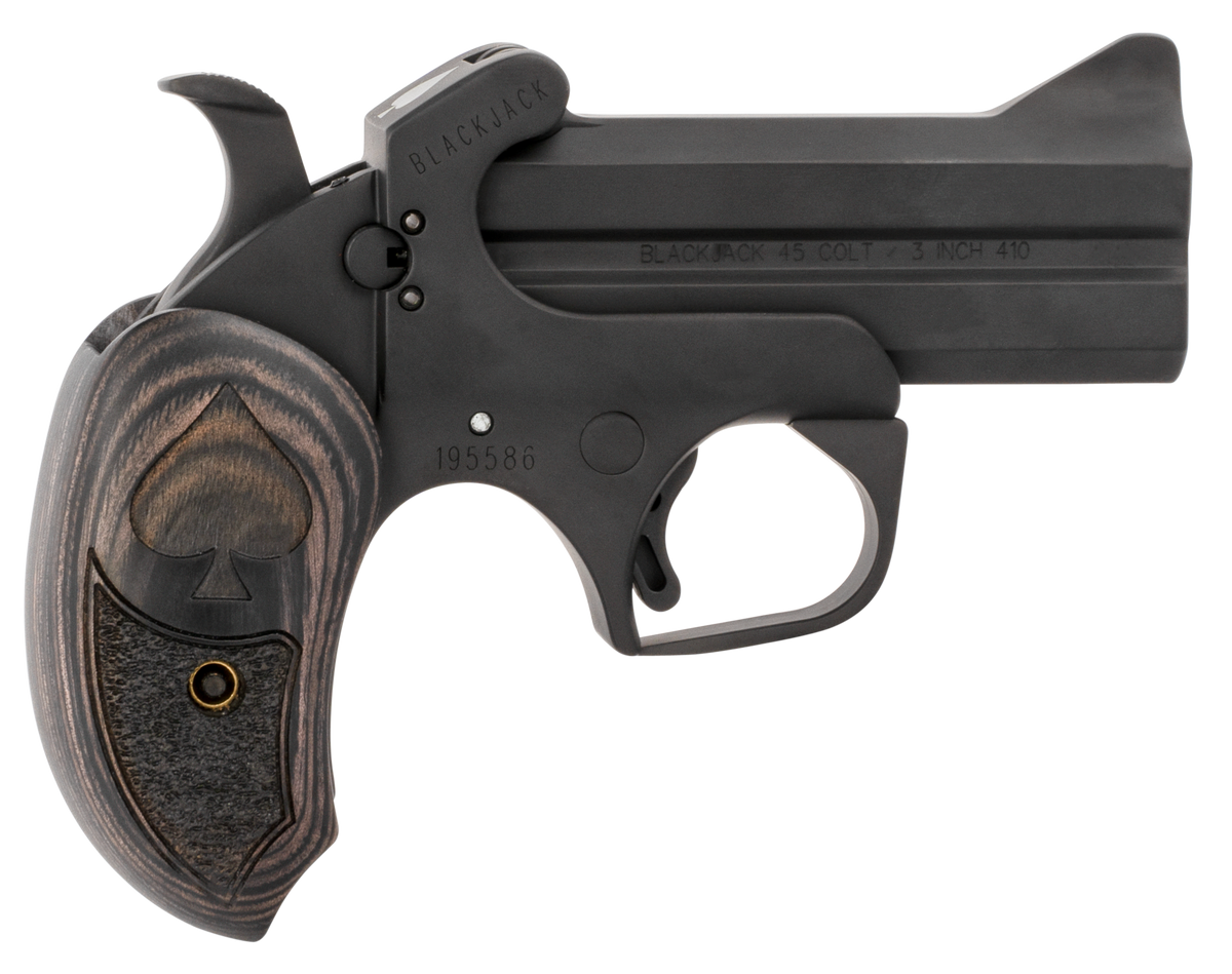 Bond Arms BABJ Black Jack 45 Colt/410 Bore 3.5" 2-Rd Break-Action Derringer - Black/Black Ash