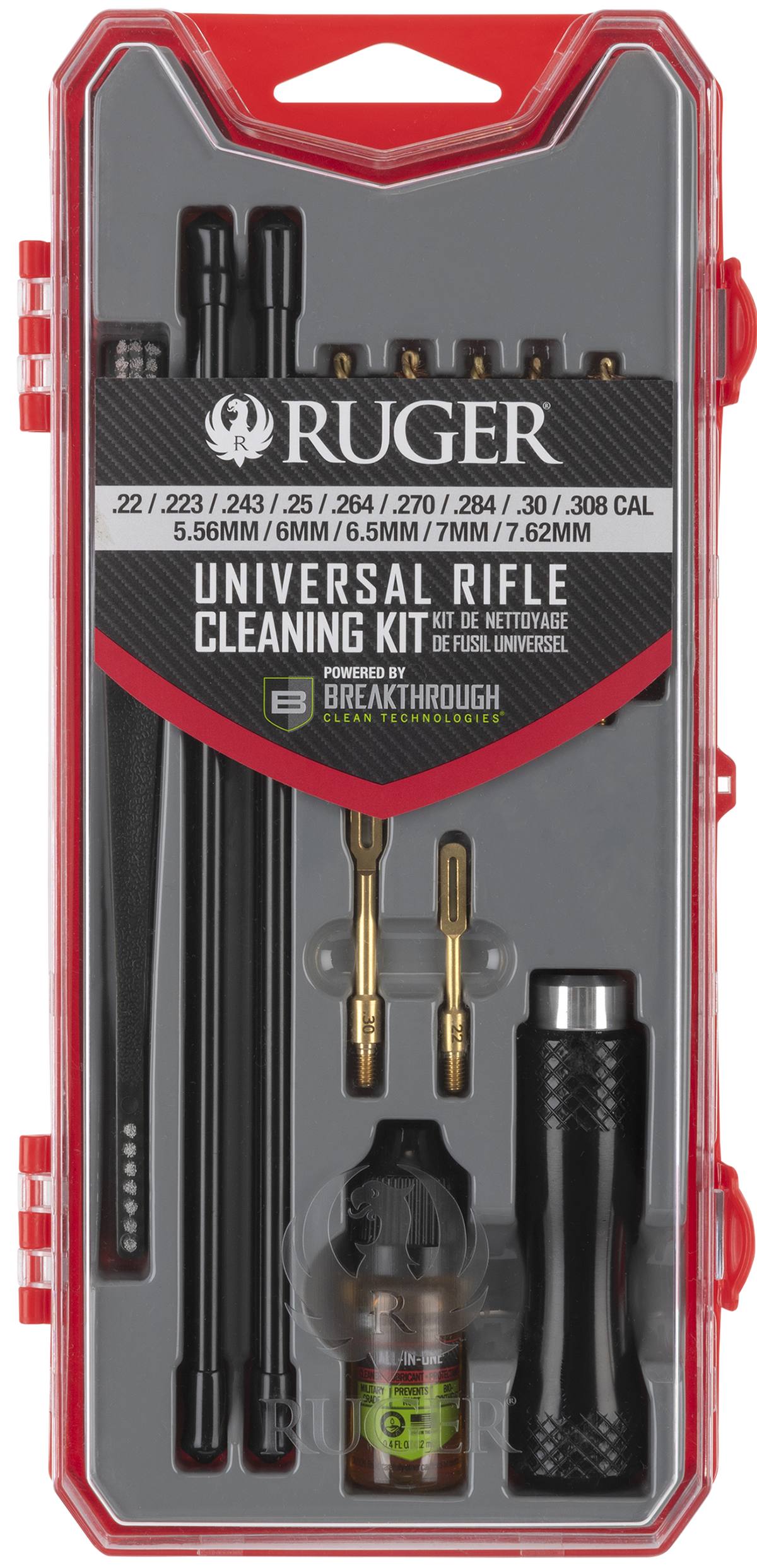 Allen BCT Universal Rifle Cleaning Kit .22-.30 Cal Multi-Color