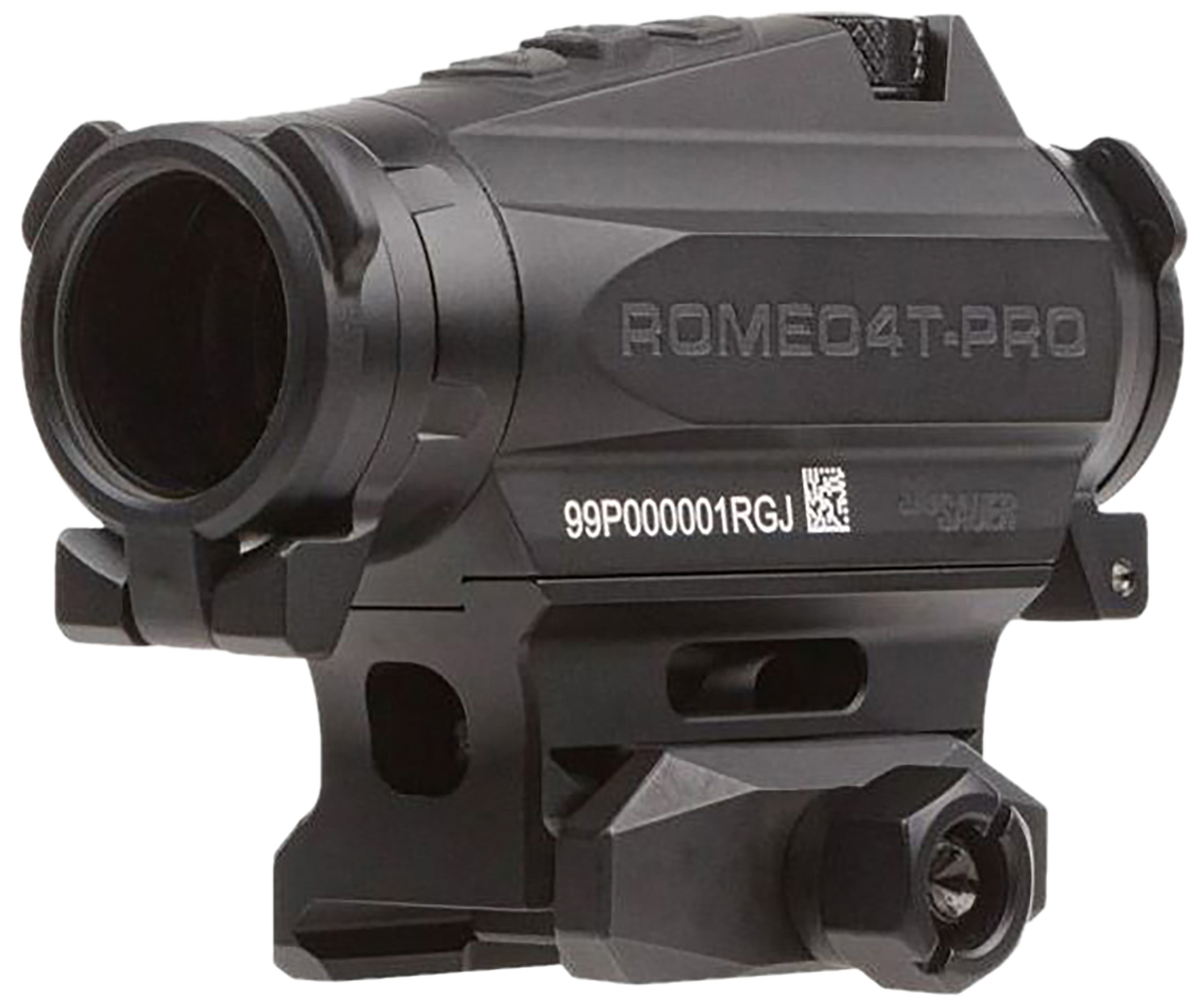 Sig Sauer Electro-Optics Romeo4T Pro 1x20mm 2 MOA Red Quad Ballistic Dot/65 MOA Circle Red Dot Sight - Black