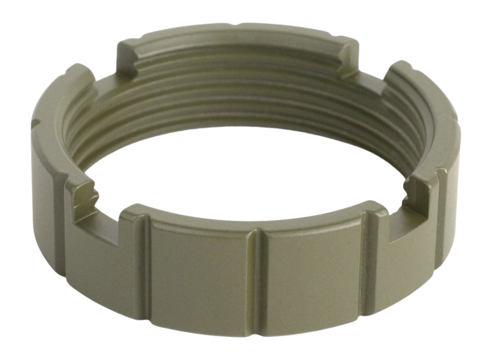 Armaspec Self-Retention Castle Nut AR-15/M4 7075-T6 Aluminum OD Green