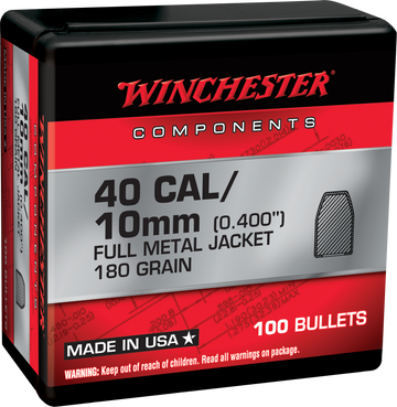 Winchester Ammo Centerfire Handgun 45 Cal 230gr JHP Reloading Bullets - 500/Box