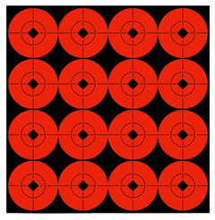 Birchwood Casey 33904 Target Spots Self-Adhesive Paper 1.5" Bullseye Black/Orange 160 Pack