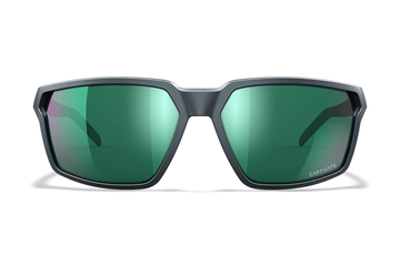 Wiley X Sierra M/L Green Mirror Polarized Polycarbonate Matte Graphite Frame