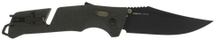 S.O.G Trident AT 3.70" Folding Clip Point Plain Cryo D2 Steel OD Green GRN Handle