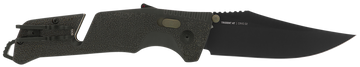 S.O.G Trident AT 3.70" Folding Clip Point Plain Cryo D2 Steel OD Green GRN Handle