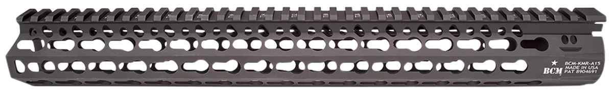 BCM KMR Alpha 15" KeyMod Free Float Handguard - AR-15 Aluminum Black Anodized