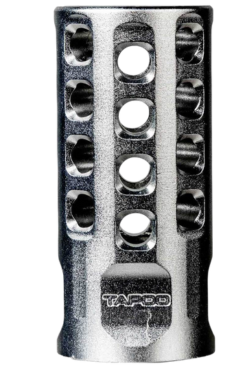 Tapco TAP22010 10/22 Muzzle Brake Silver Anodized Aluminum 1/2x28 .920" 22LR