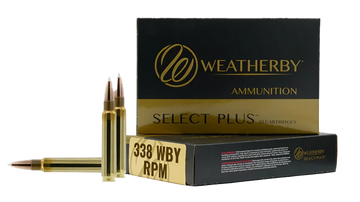 Weatherby Select Plus 338 WBY RPM 185gr TTSX Boat Tail 20rd - Box or Case