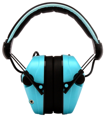Pyramex Venture Gear Sentinel Electronic Muff 26 dB NRR Over the Head Powder Blue/Black