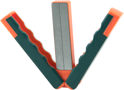 Accusharp 077C Diamond Paddle Sharpener Folding Coarse/Fine Gray/Orange Handle