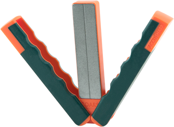 Accusharp 077C Diamond Paddle Sharpener Folding Coarse/Fine Gray/Orange Handle