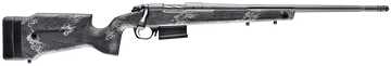 Bergara Rifles B-14 Crest 6.5 Creedmoor 20" 3+1 Bolt-Action Rifle - Sniper Gray Cerakote, Carbon Fiber Stock
