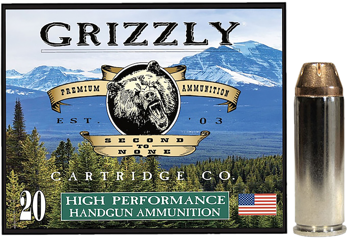 Grizzly Ammo GC45C+P3 45 Colt +P 225gr JHP 20-Rd - Box or Case