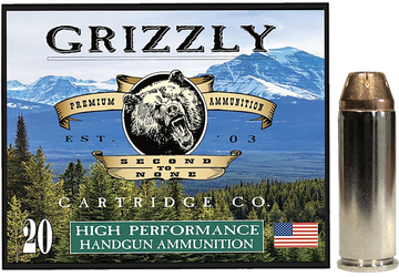 Grizzly Ammo GC45C+P3 45 Colt +P 225gr JHP 20-Rd - Box or Case