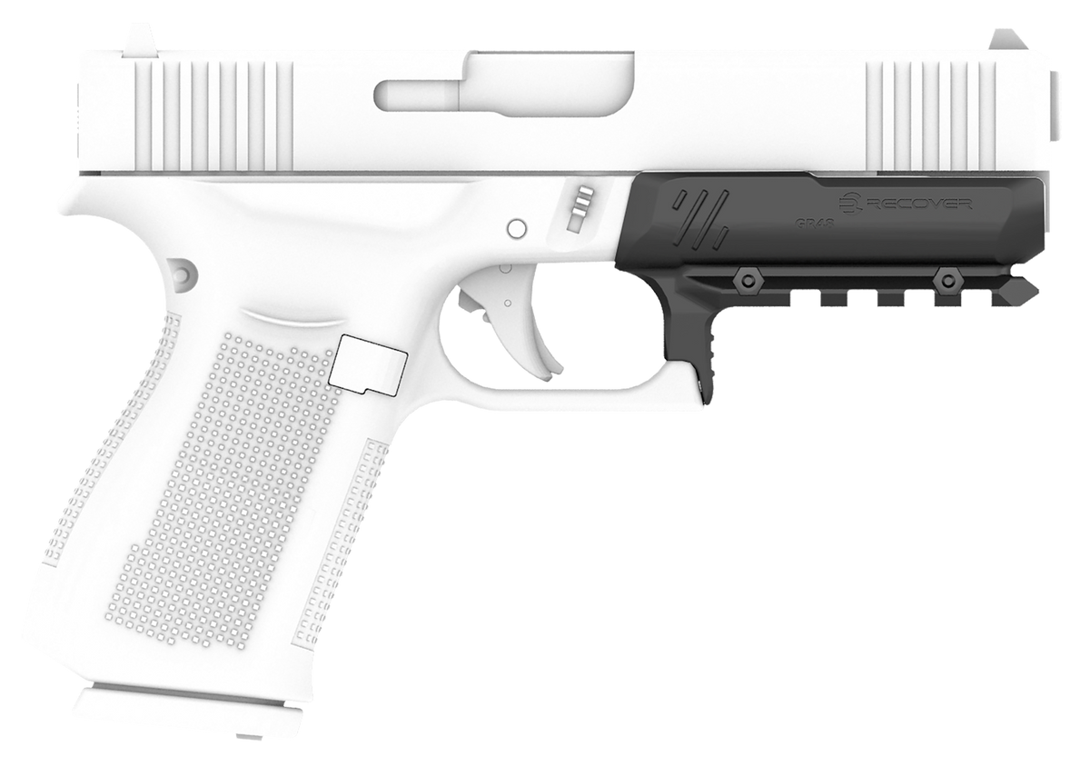 Recover Innovations GR4801 Full Size Rail for Glock 48 Black Polymer